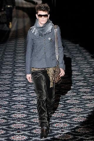 GUCCI ウール ジャケット 44 グレー コレクション 2007AW 美品