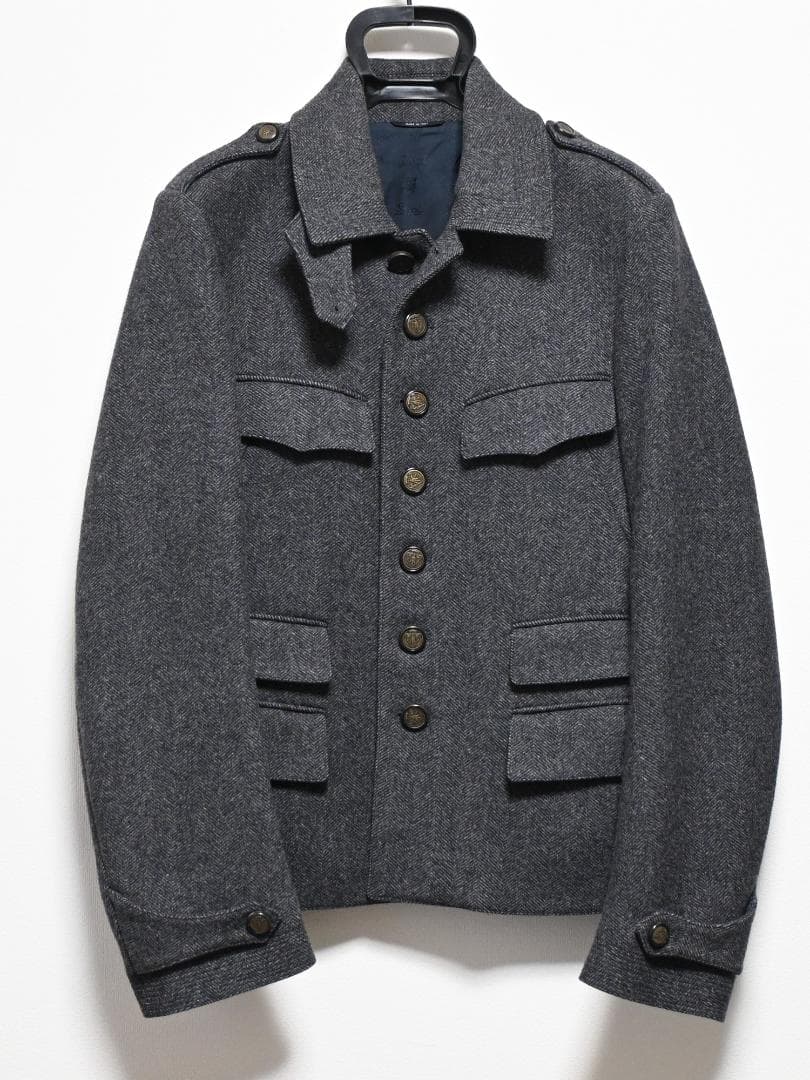 GUCCI ウール ジャケット 44 グレー コレクション 2007AW 美品