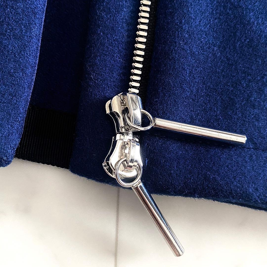 美品 サポートサーフェス×シジェームギンザ ノーカラーショート丈ウールコート 1