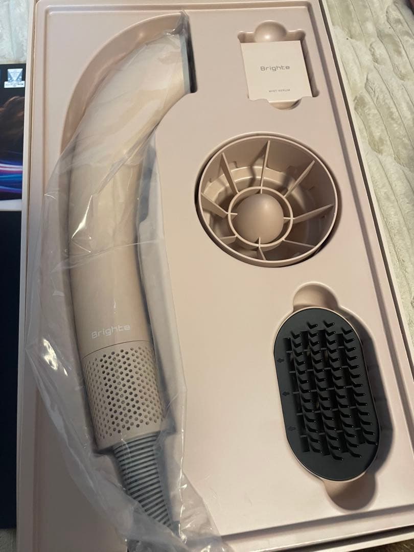 Brighte SHOWERDRYER ピンク+エレキコーム+シートマスク2枚