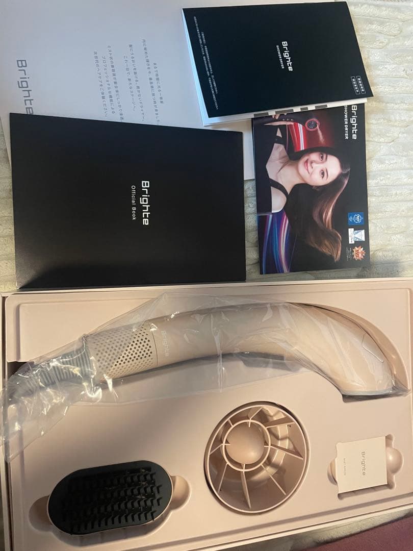 Brighte SHOWERDRYER ピンク+エレキコーム+シートマスク2枚