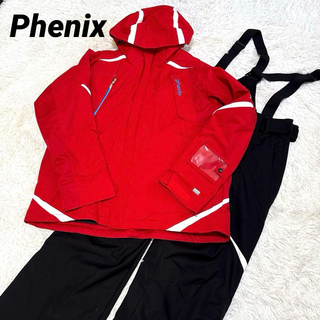 Phenix フェニックス　スキーウェア　ジャケット（赤）　パンツ（黒）セット