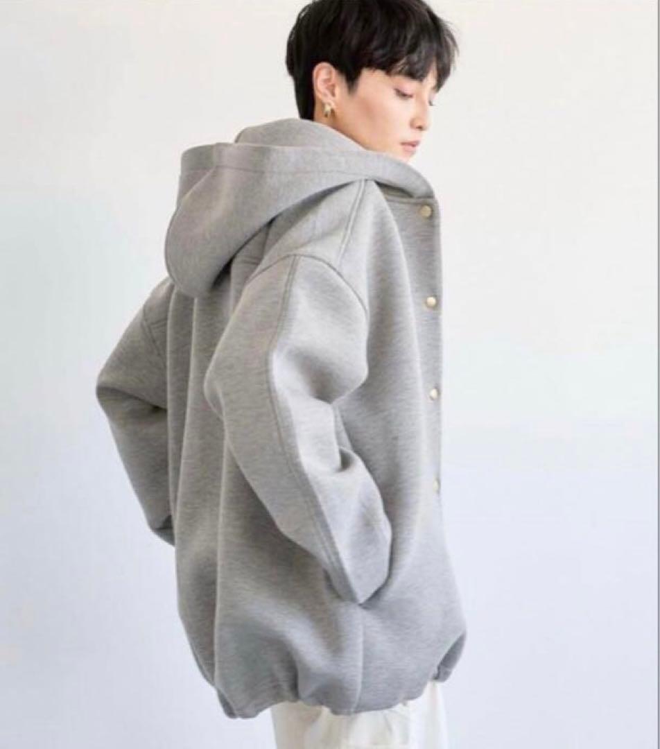 美品♪ダンボールフーディブルゾン【2025年製】バンヤードストーム♪霜降りグレー