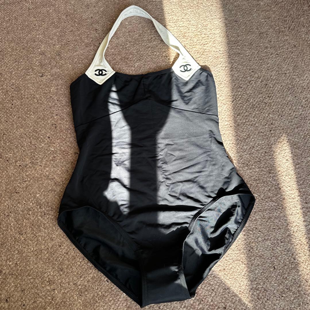 希少 ヴィンテージ CHANEL 未使用　ワンピース水着 40