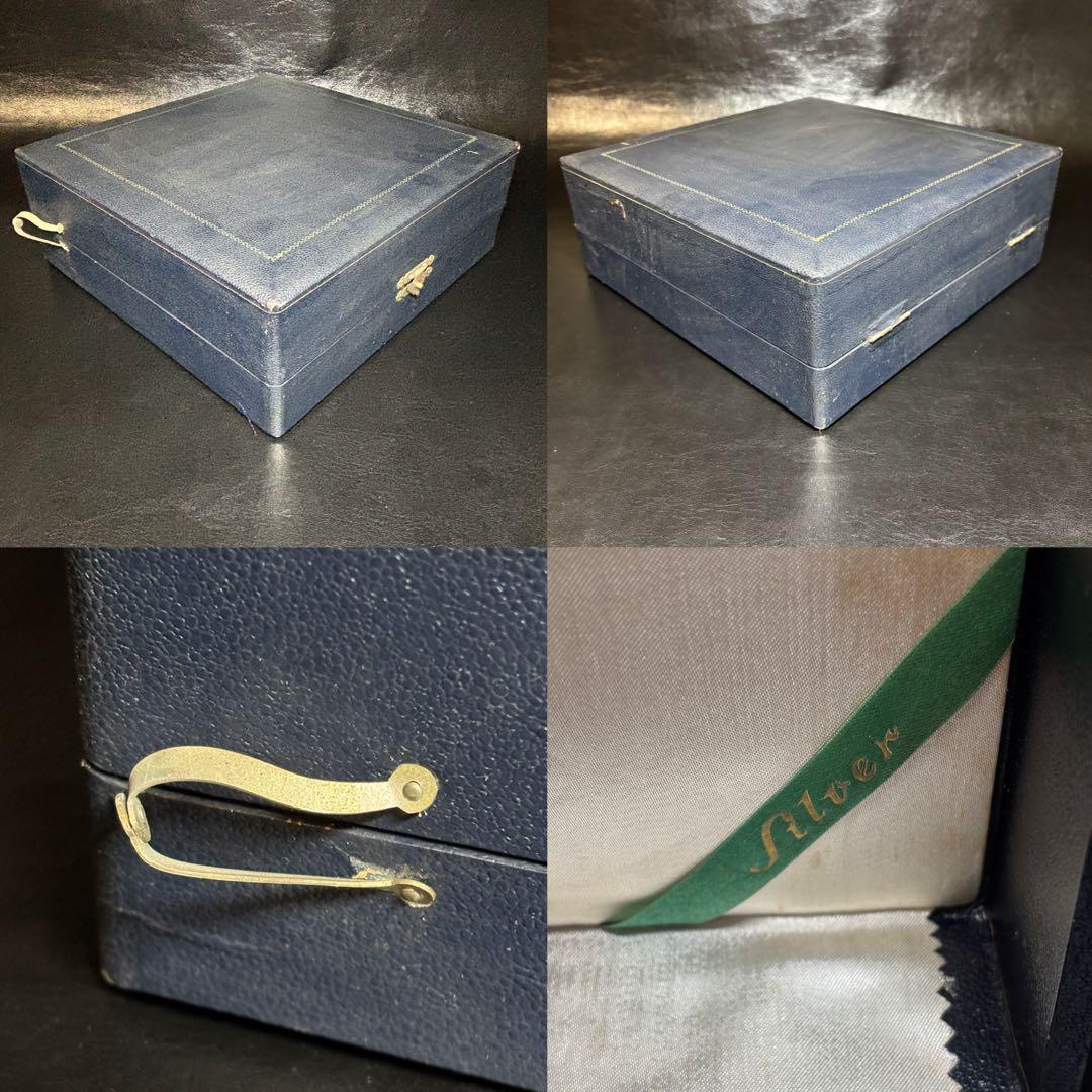 ★金属工芸/銀製！脚付 ボウル！器！箱付！刻印あり！★