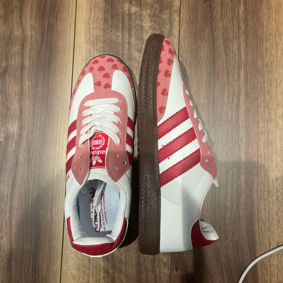 adidasサンバ　コムデギャルソン　24.5 赤白