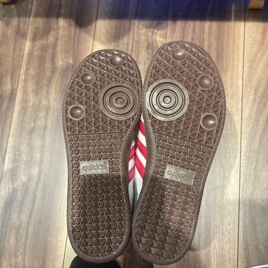adidasサンバ　コムデギャルソン　24.5 赤白