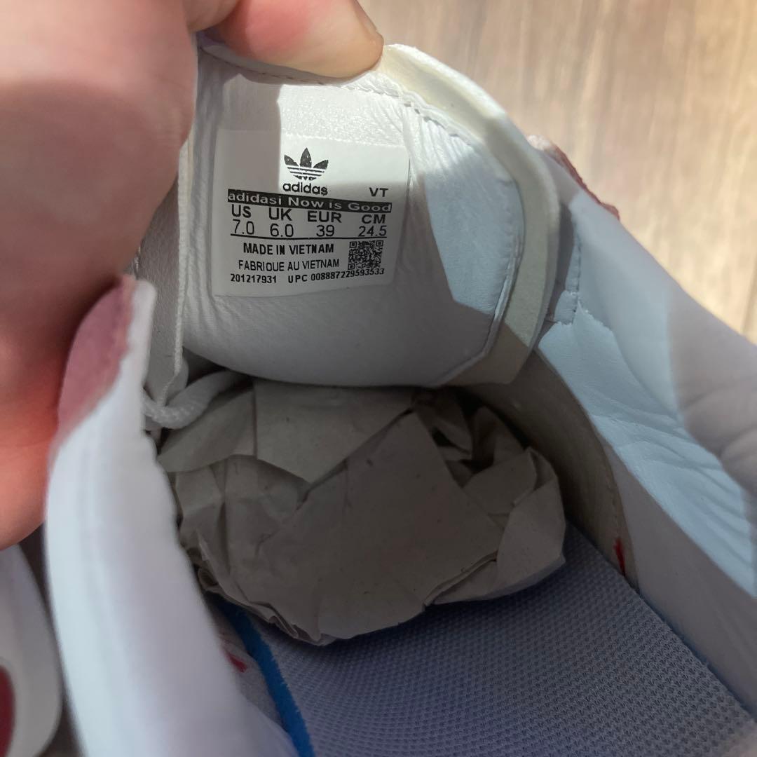 adidasサンバ　コムデギャルソン　24.5 赤白