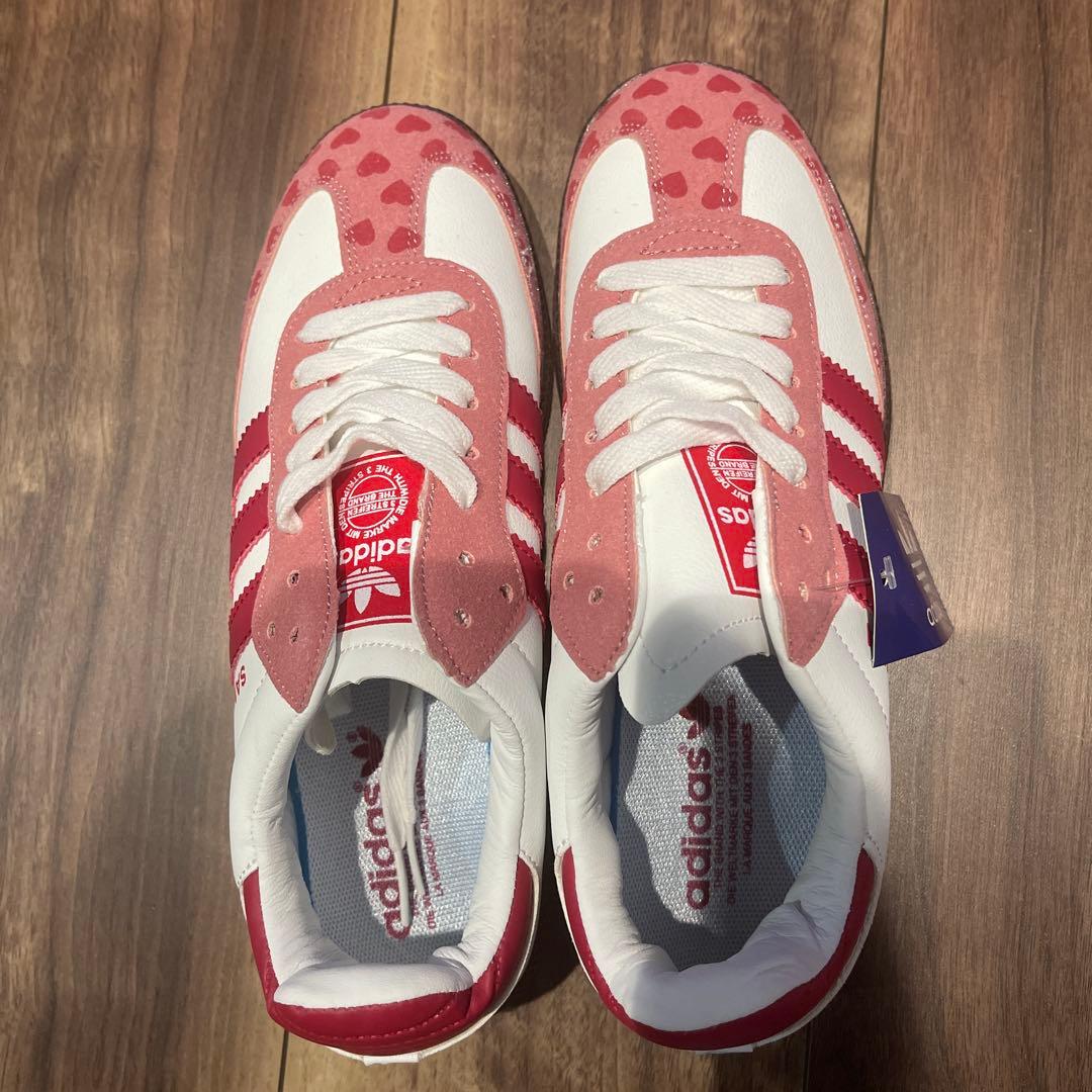 adidasサンバ　コムデギャルソン　24.5 赤白