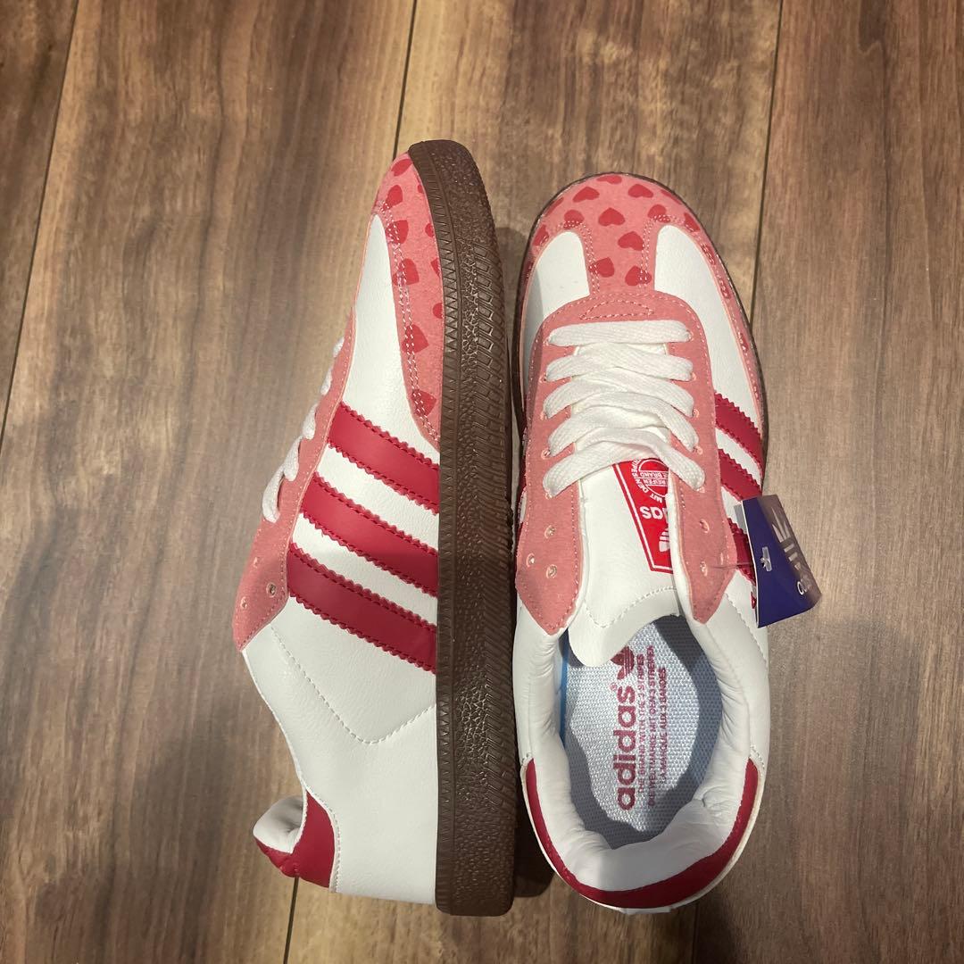 adidasサンバ　コムデギャルソン　24.5 赤白