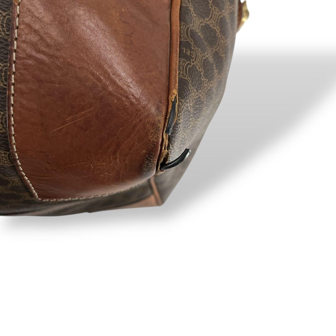 希少サイズ　オールド　セリーヌ　マカダム柄　ボストンバッグ　トリオンフ　y2k