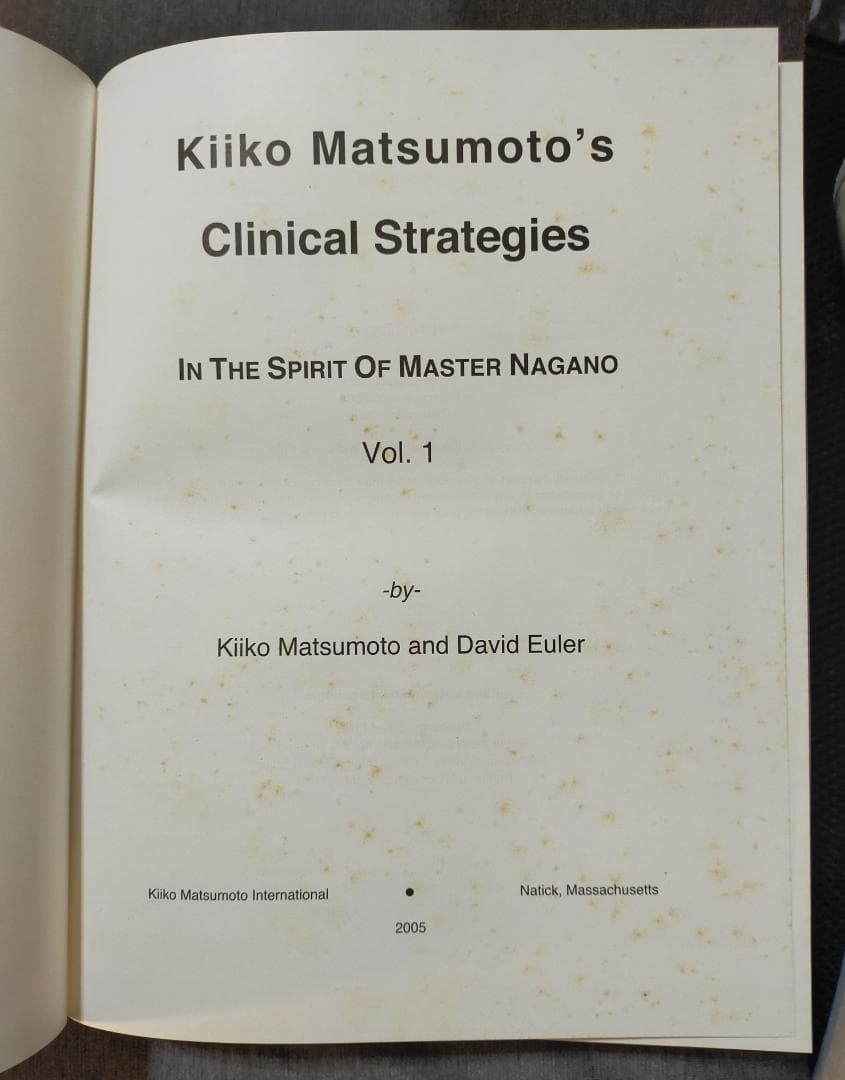 健康・医学 Kiiko Matsumoto's Clinical Strategies 1