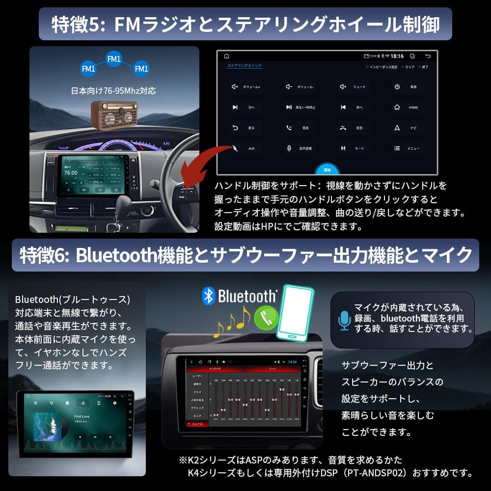 AT101 30系プリウス アンドロイドカーナビ 9インチ 4+64G 黒色