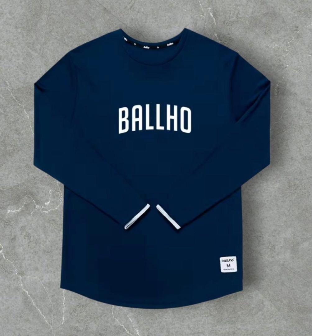 BALLHO ネイビー 長袖 Mサイズ バスケットボールウェア