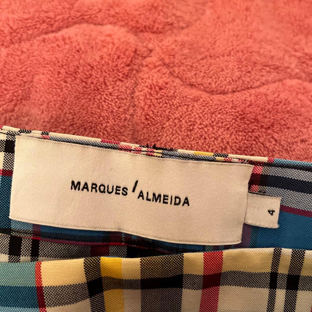 11月末削除MARQUES / ALMEIDA チェック柄スカート サイズ4