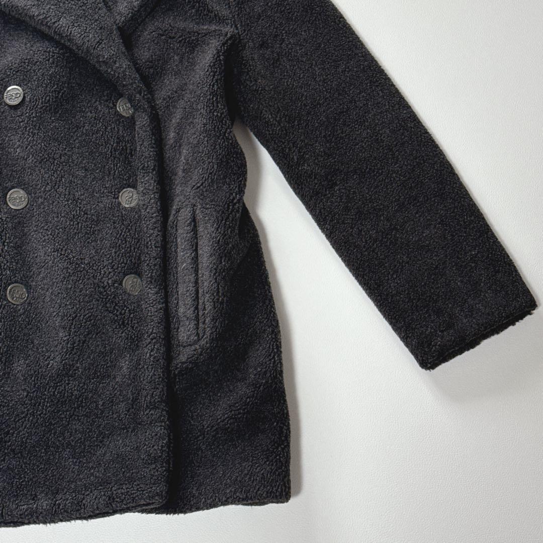 【美品】FENDI フェンディ　ボアコート トレンチ　ダブル　ロゴボタン