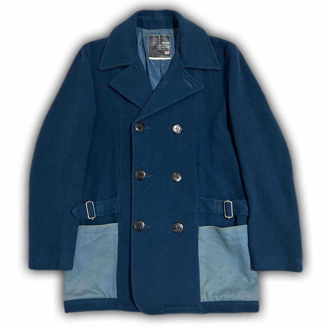 01AW UNDERCOVER D.A.V.F期 宝飾刺繍ウールコート