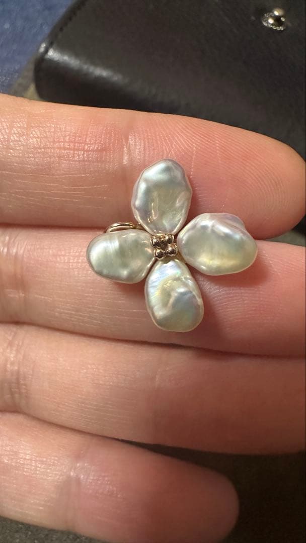 agete k10 淡水パール　チャーム　希少