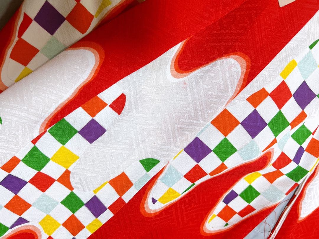 【着物のみ】アンティーク品♡七五三　3歳　女の子　セット　一式　レトロ　絞り