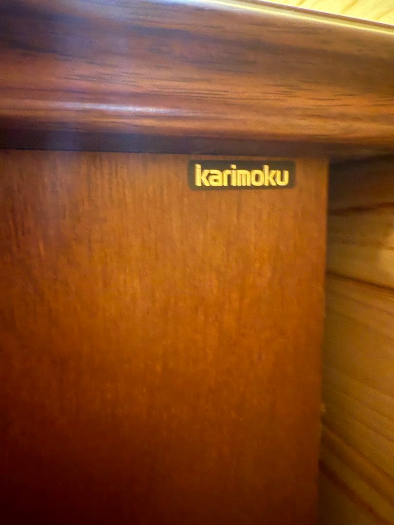カリモク コロニアルシリーズ 書斎デスク 社長机　取扱説明書付き