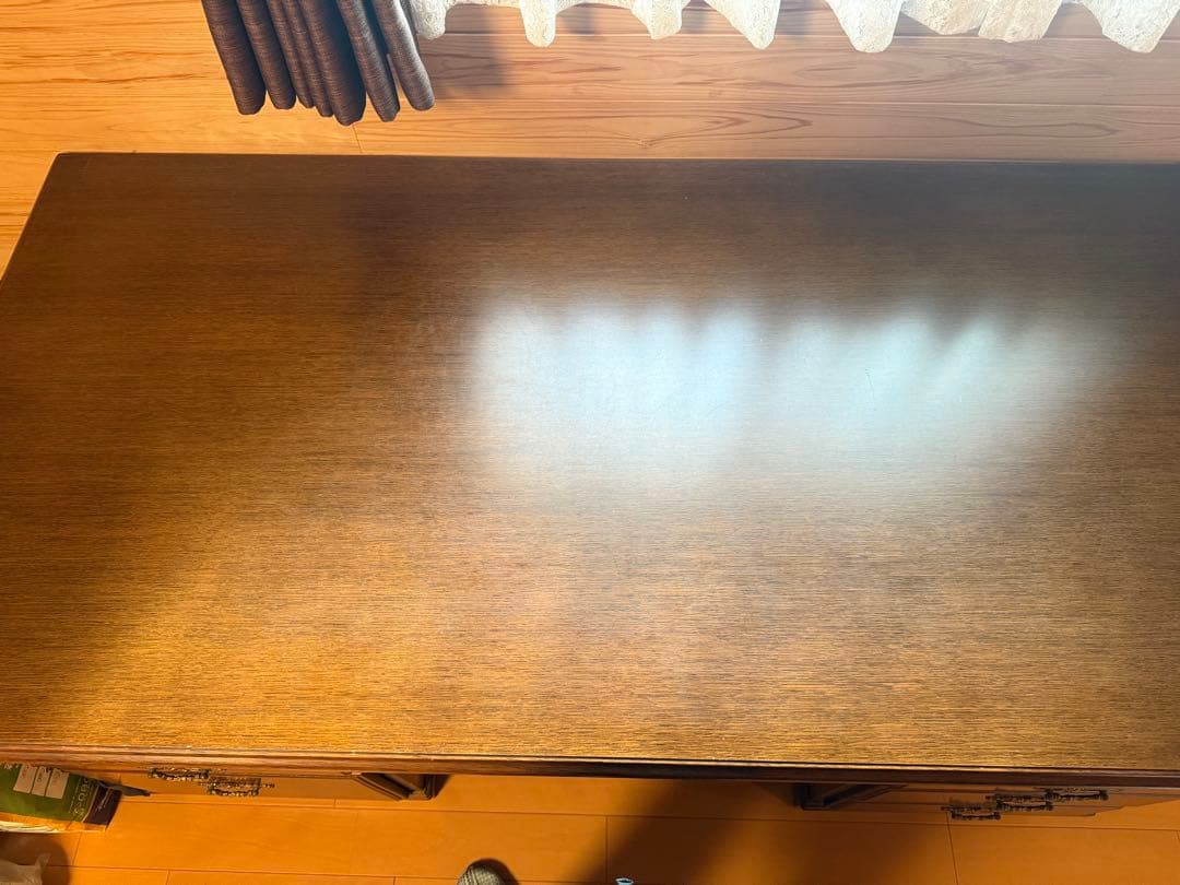 カリモク コロニアルシリーズ 書斎デスク 社長机　取扱説明書付き