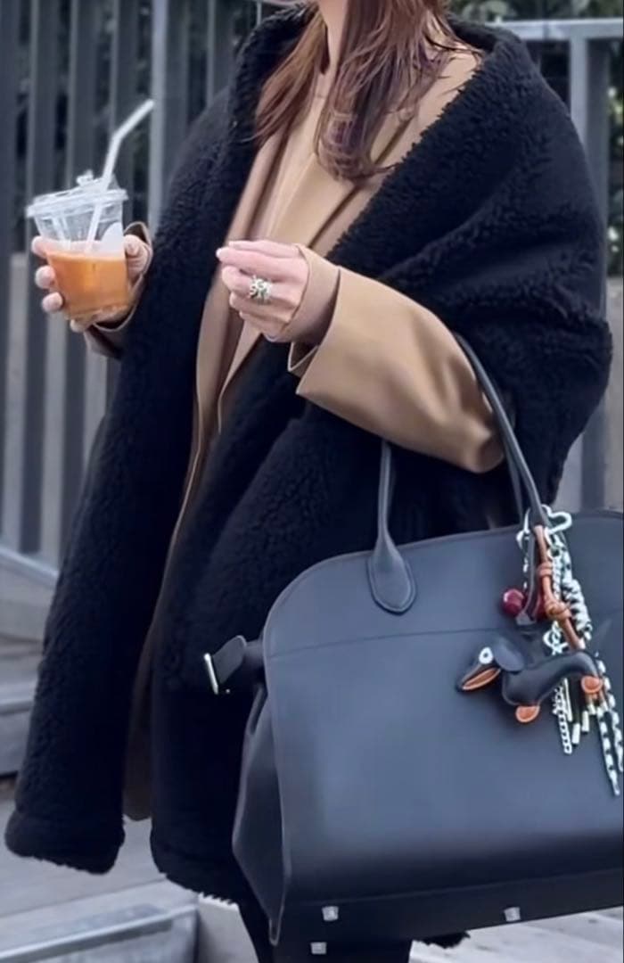 新品★【Musee別注QTUMEクチューム ボア×スウェードリバーシブルストール