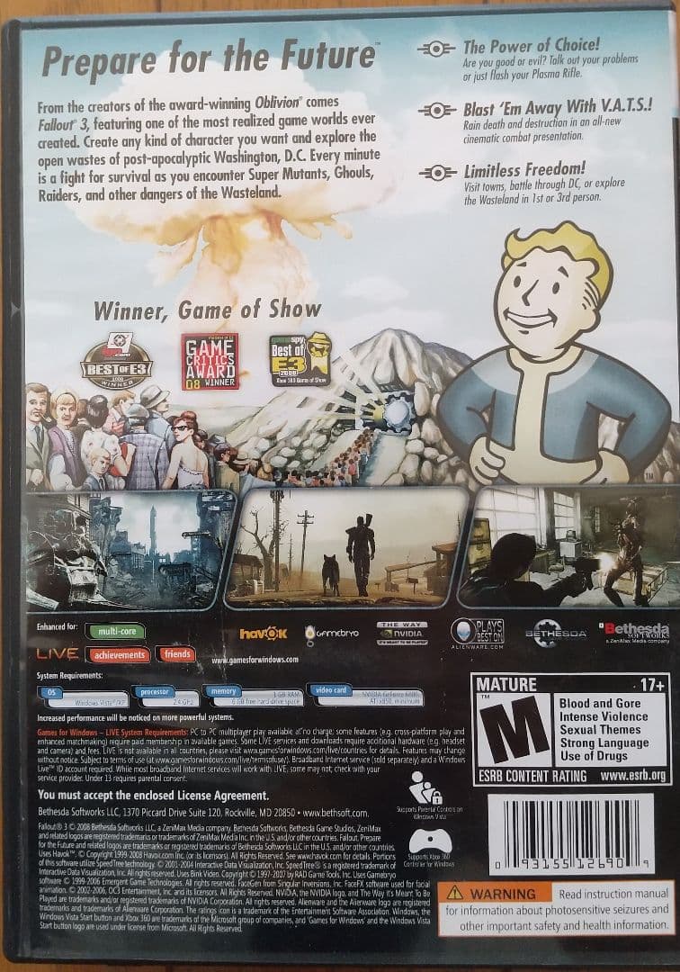 ★レア Windows用PCゲーム 【 Fallout 3 輸入版 】