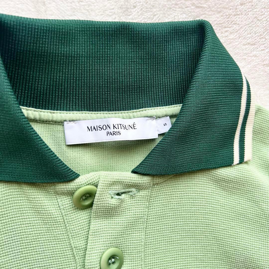 メゾンキツネ Maison Kitsune ポロシャツ y2k 古着　ゴルフS