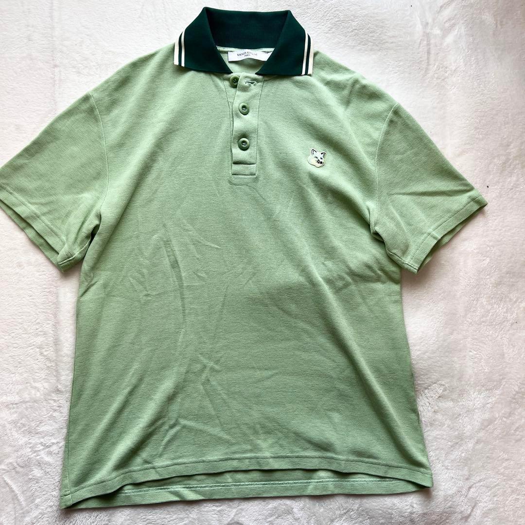 メゾンキツネ Maison Kitsune ポロシャツ y2k 古着　ゴルフS