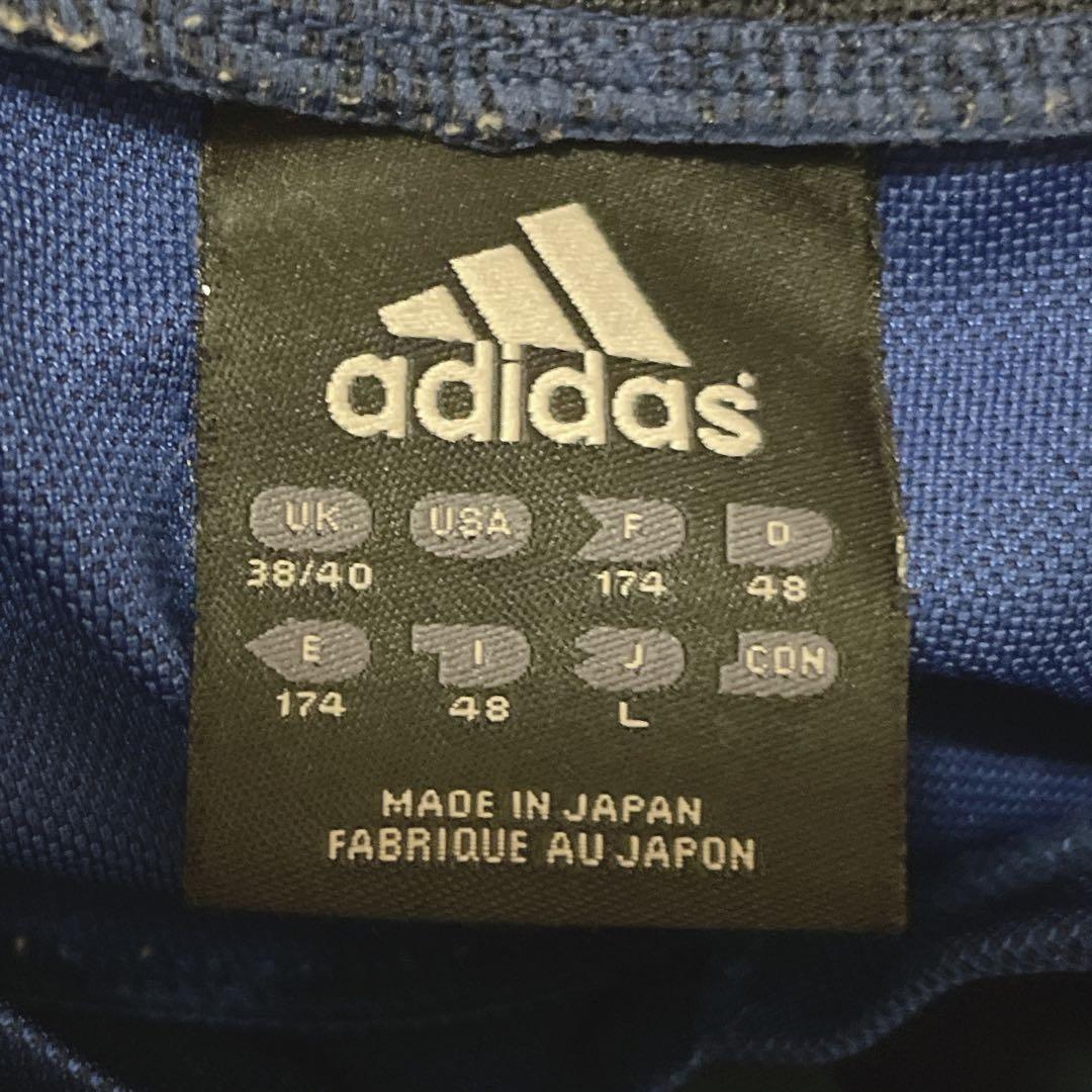 【美品】y2k/常田大希/adidas/長袖ゲームシャツ/デカロゴ/絶妙配色/L