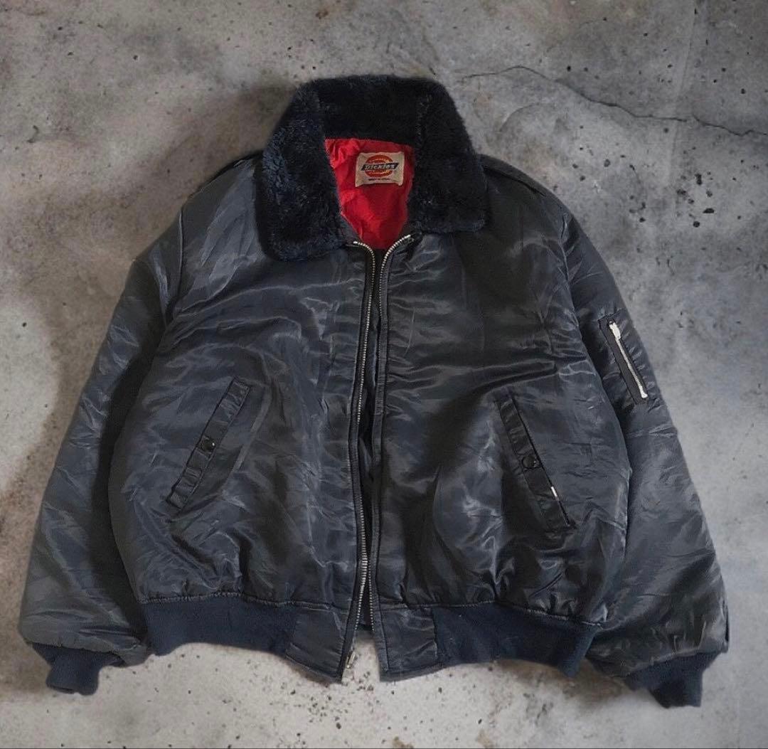 80s USA製　Dickies ディッキーズ フライトジャケットG-1 濃紺
