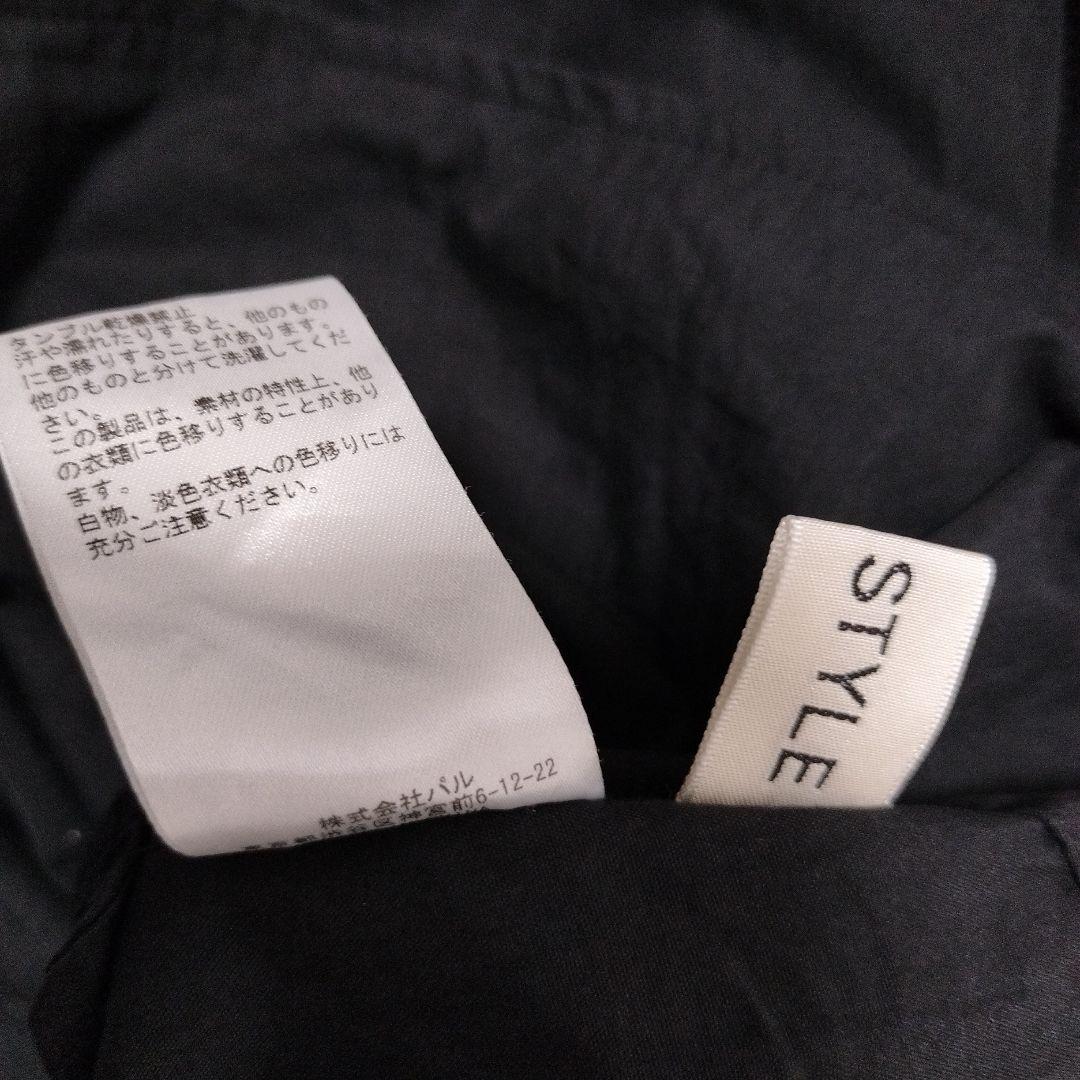 イアパピヨネ スミスタイル ワンショルダーラップサロペット ブラック