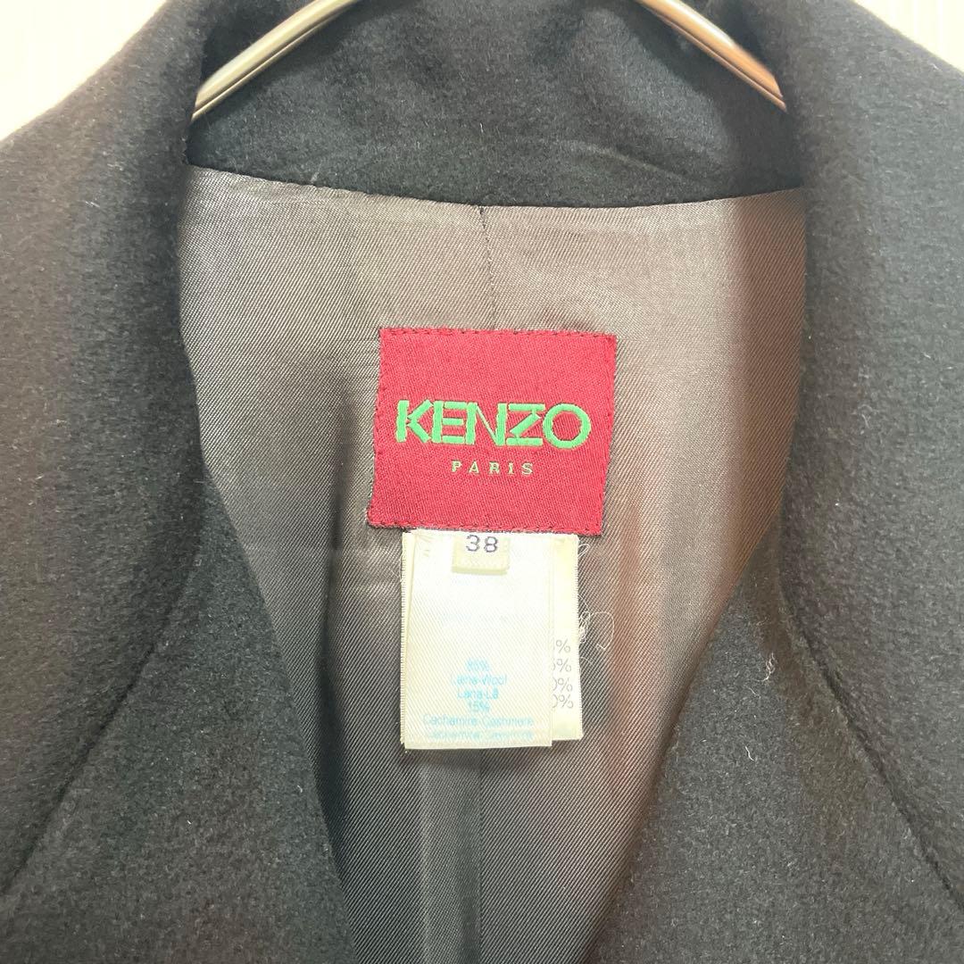 ケンゾー KENZO チェスターコート ロング丈 フランス製　カシミア　ウール