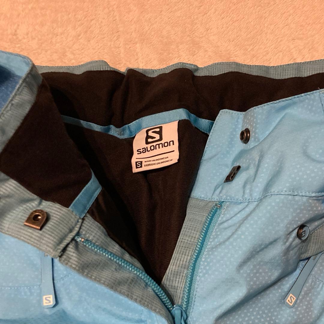新品未使用 SALOMON レディース スノボ スキーパンツ スノーボード 水色