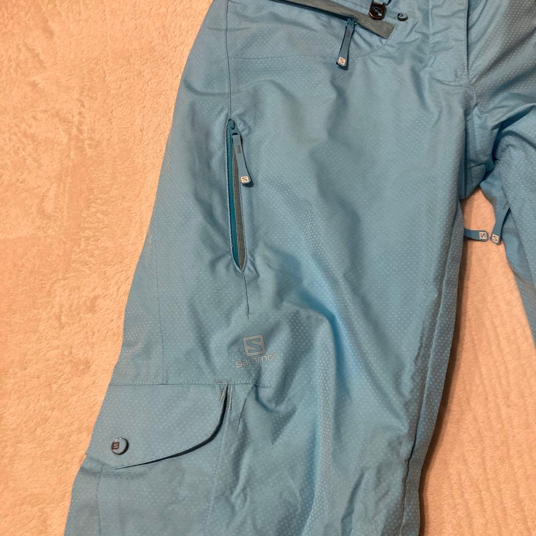 新品未使用 SALOMON レディース スノボ スキーパンツ スノーボード 水色