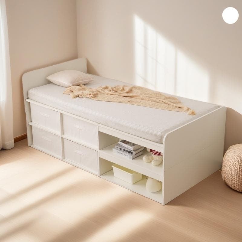 S ベッドフレーム シングル シングルベッド 高いベッドシングル荷重約200kg