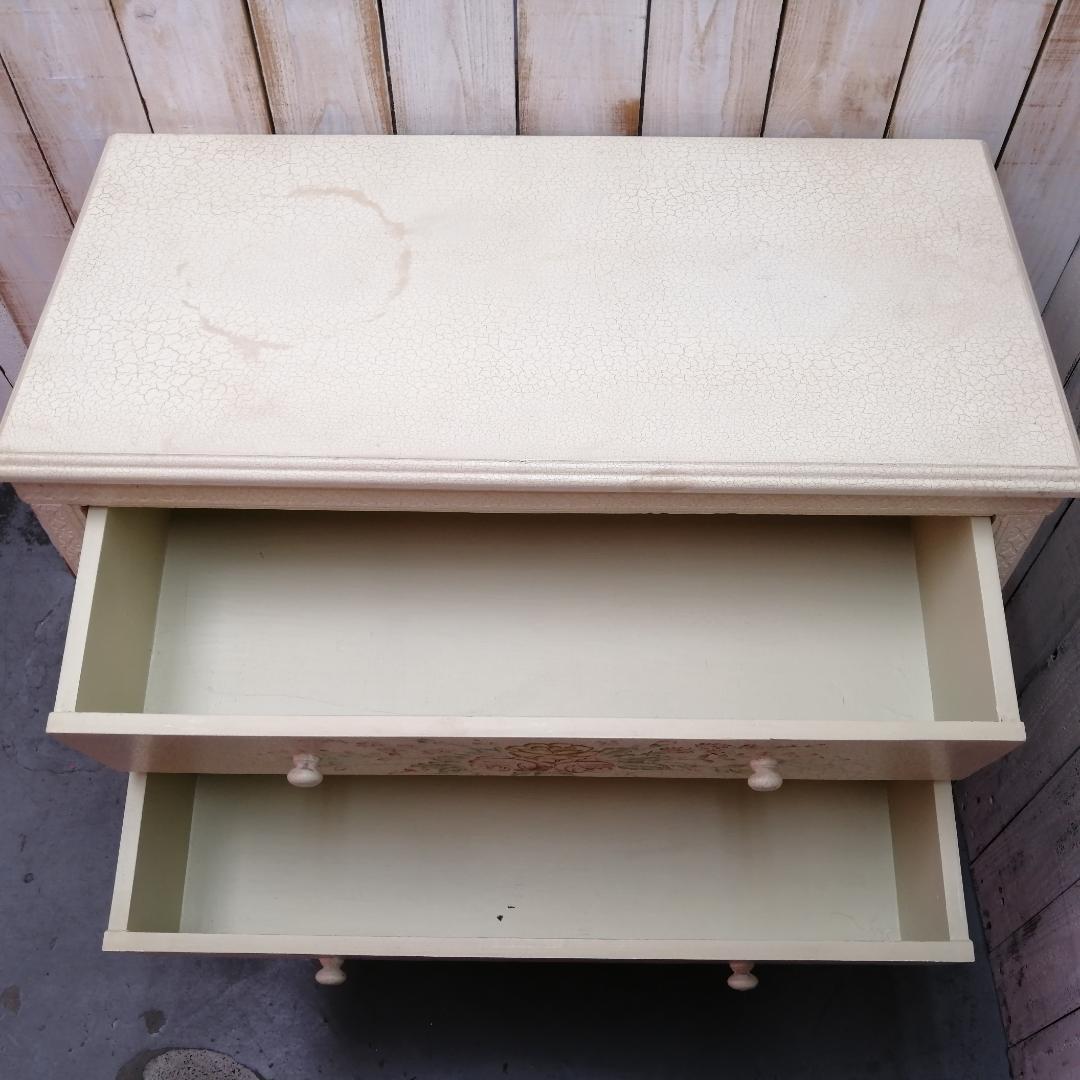 ロココ調　クラシック　イタリア　チェスト　キャビネット　サイドボード　猫脚　花柄