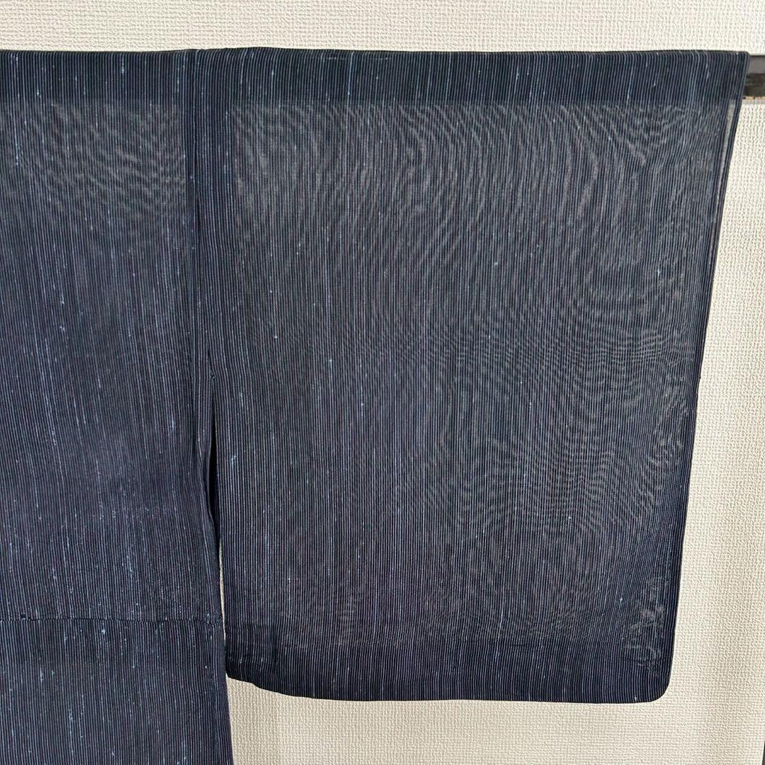 y*i様 身幅大きめ 夏着物 裄69.5紗織 藍染め やまとお誂え 希少サイズT