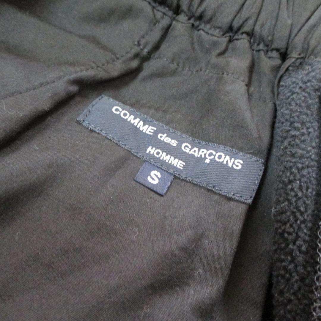 コムデギャルソンオム ロゴ入りサルエルジョガーパンツ ブラックS 裏フリース