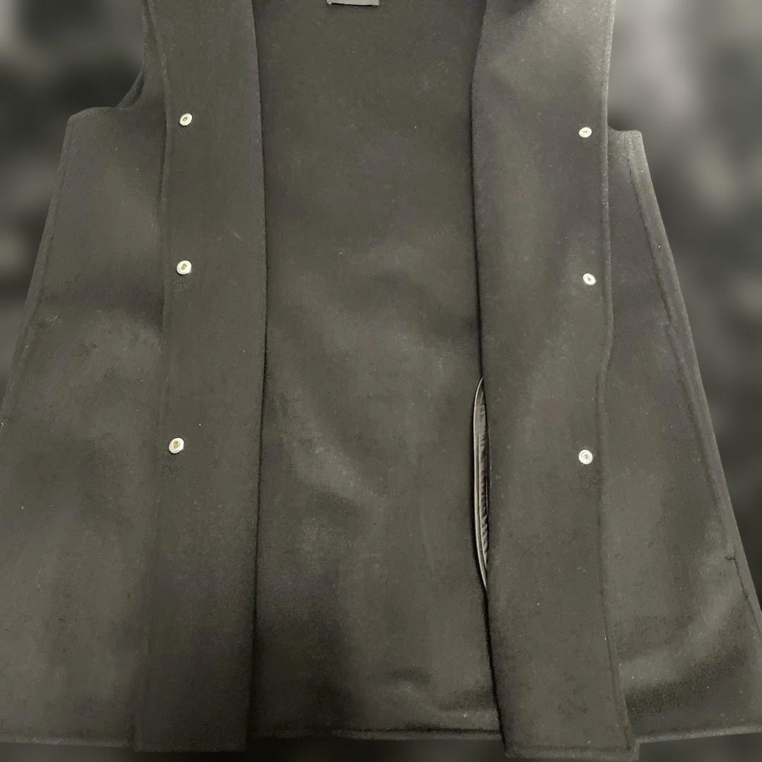 Theory フード付きベスト ブラックsサイズ