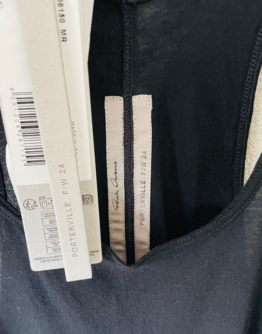 24AW RICK OWENS Basic リブタンクトップ