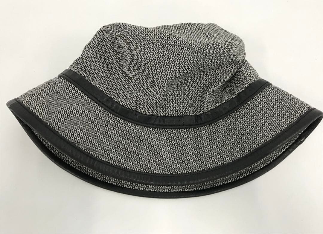 美品　エルメス HERMES 帽子 バケットハット ウール ブラック