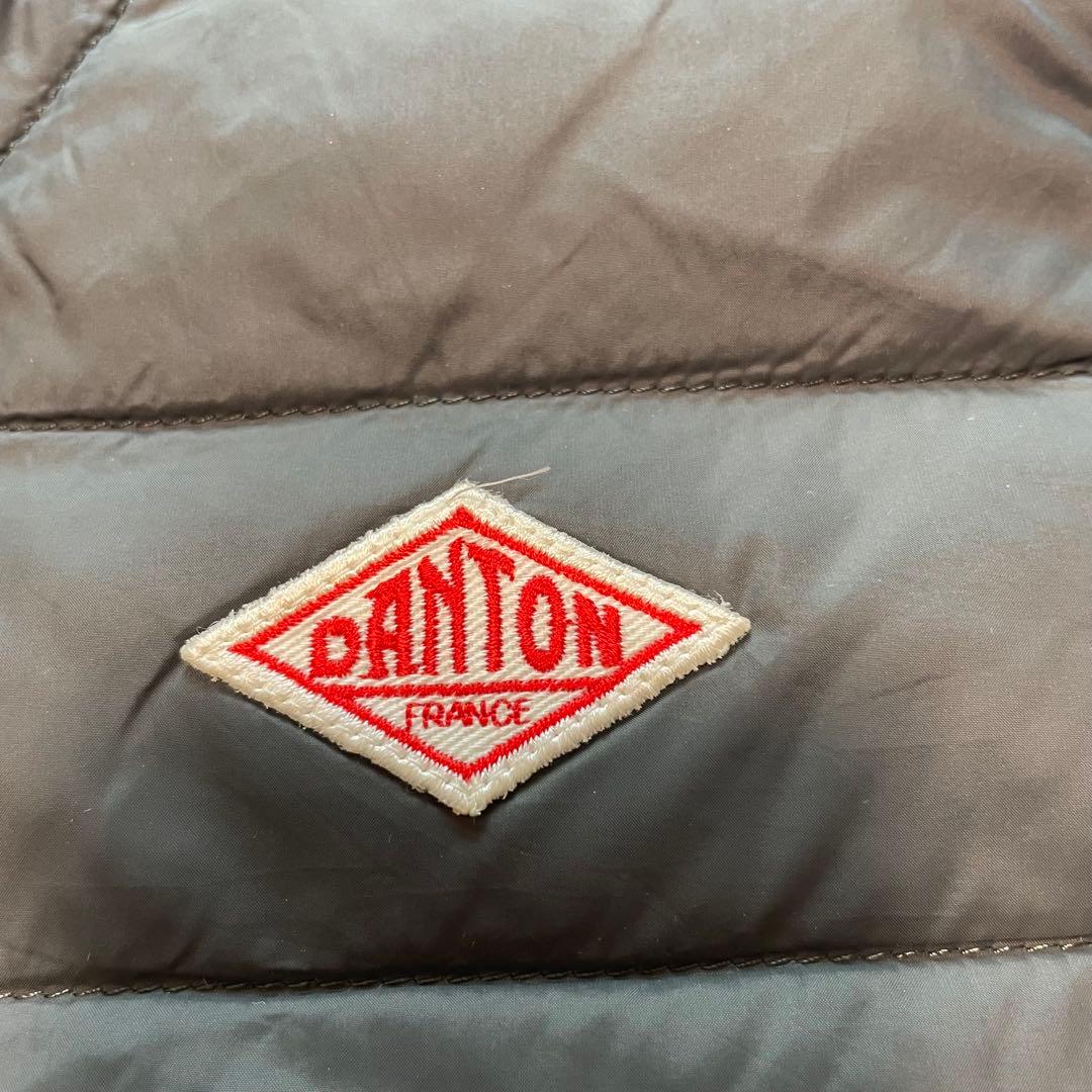 定番✨ダントン インナーダウンベスト グレー 34 S レディース クルーネック