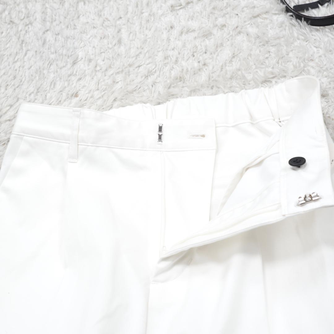 H398*極美品☆井川遥☆loin. ロワン☆コットン☆パンツ☆白ホワイト38.