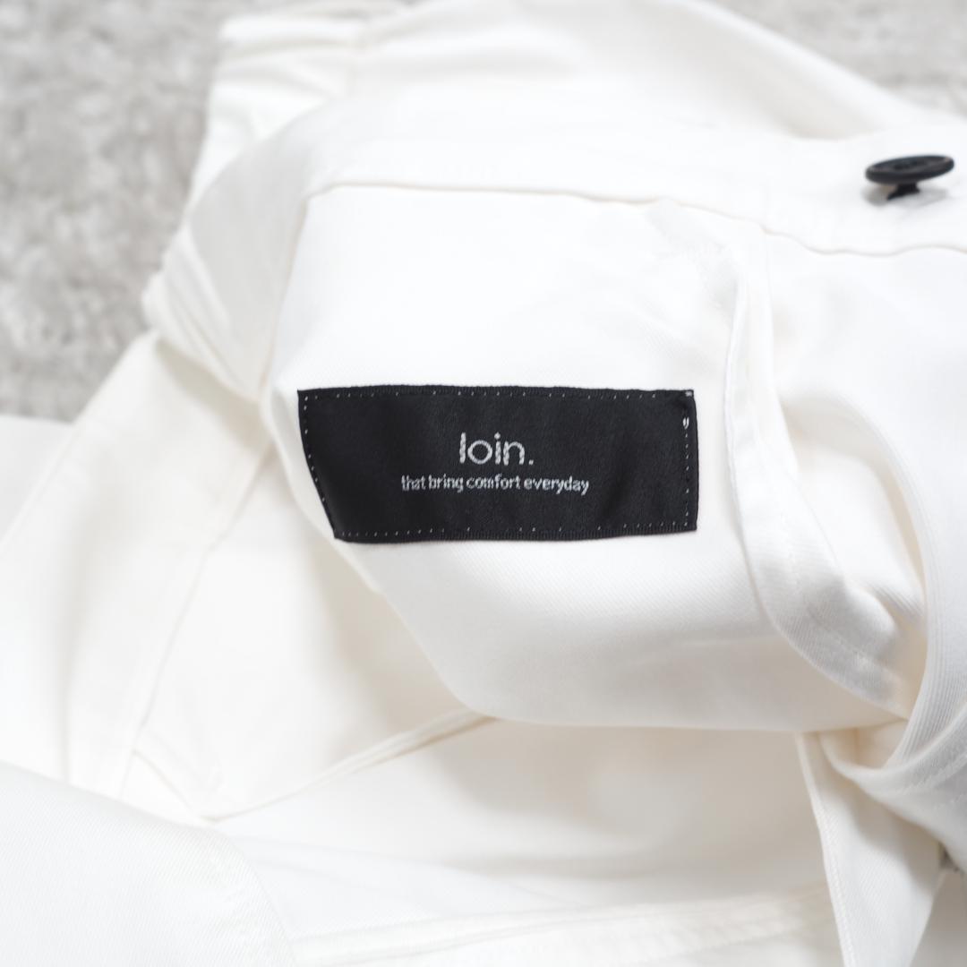 H398*極美品☆井川遥☆loin. ロワン☆コットン☆パンツ☆白ホワイト38.