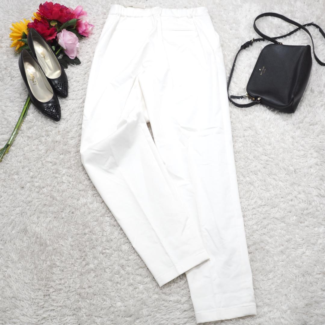 H398*極美品☆井川遥☆loin. ロワン☆コットン☆パンツ☆白ホワイト38.