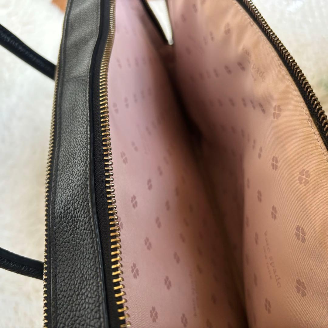 極美品　ケイトスペード　バイカラーレザーバッグ　3way A4 書類　仕事