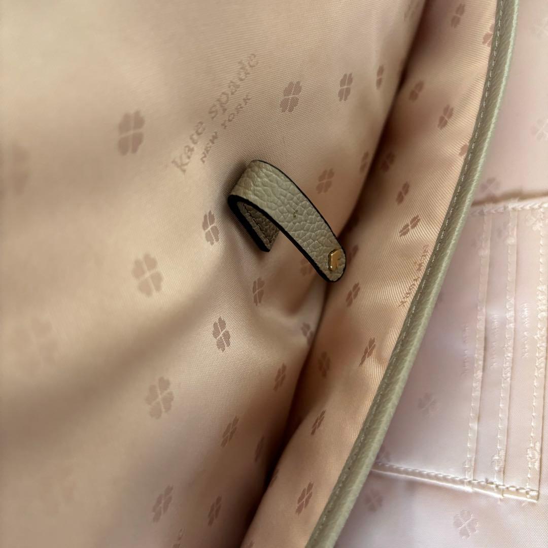 極美品　ケイトスペード　バイカラーレザーバッグ　3way A4 書類　仕事