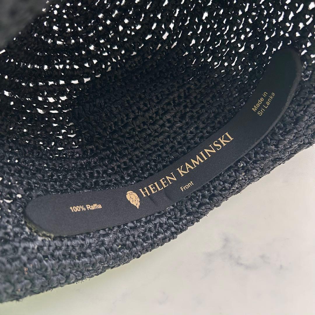 新品 ヘレンカミンスキー 麦わら帽子 ストローハット つば約10cm