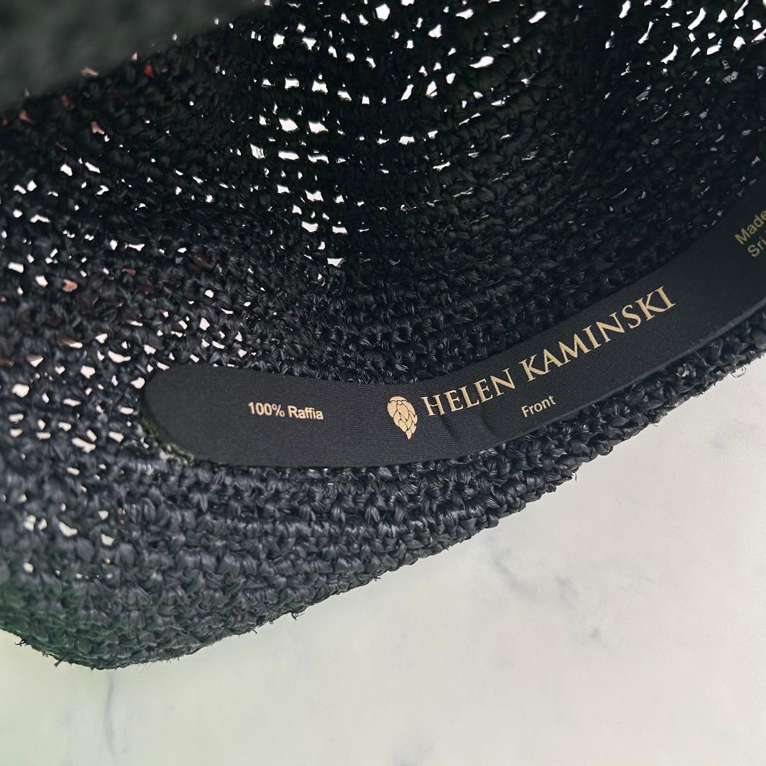 新品 ヘレンカミンスキー 麦わら帽子 ストローハット つば約10cm